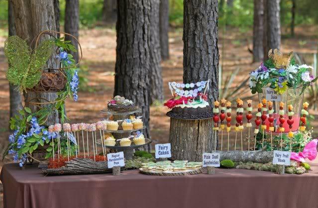 Fiesta del reino Encantado de las hadas: Decoración buffet