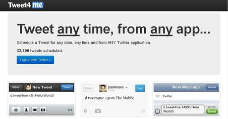 Programa tus tweets con tweet4.me