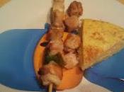 Brocheta pollo Tortilla patata