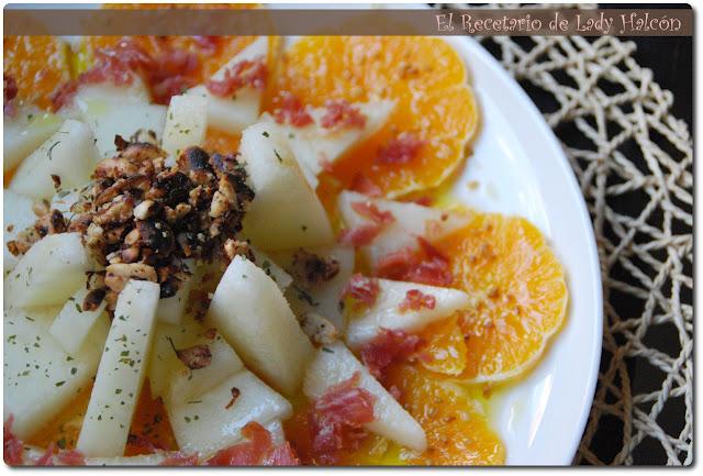 Ensalada de naranja y melón