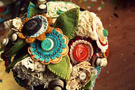 Ramos de Novia Con Flores Artesanales