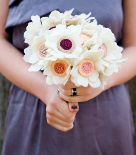 Ramos de Novia Con Flores Artesanales
