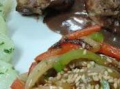 Codornices salsa chocolate