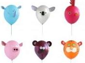 Globos decorados caras animales