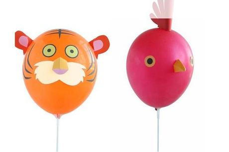 globo de tigre y de pajarito