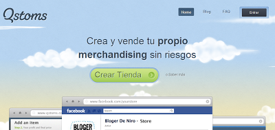 QStoms - Crea e integra tu tienda de camisetas en Facebook o tu blog