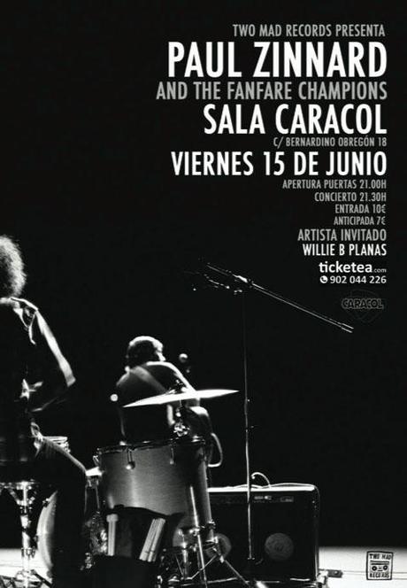 Paul Zinnard presenta su nuevo disco en Sala Caracol (Madrid)