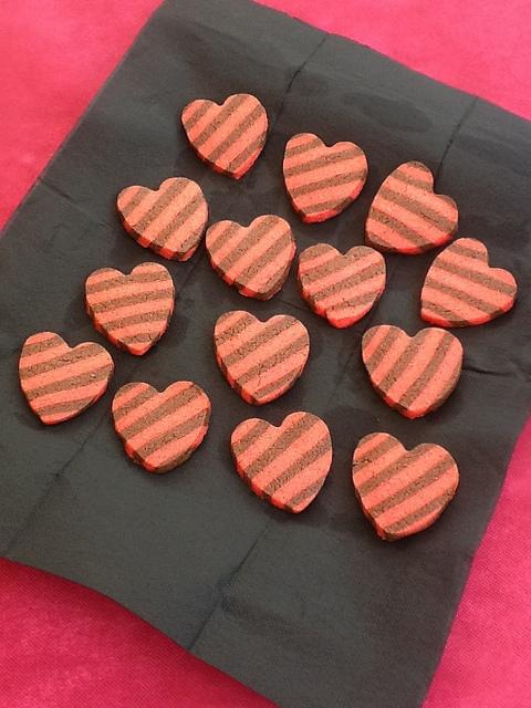 Galletas Corazón Rayado