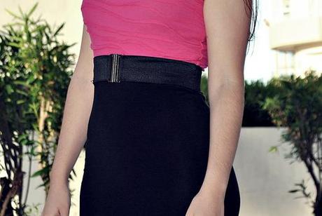 Look of the day: Bicolor dress Bicolor_lovelystyle4