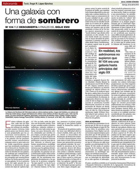 Zoco Astronomía: Una galaxia con forma de sombrero