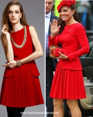 Un clon del vestido de McQueen que lució Kate Middleton, por 18 euros
