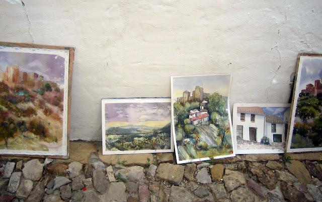 Pintando en Castellar de la Frontera ...