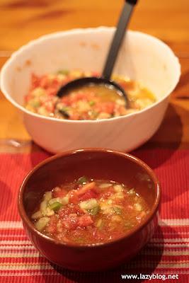 Gazpacho a la Antigua o en ensalada