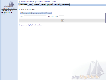 sin tablas en phpMyAdmin sin tablas en phpMyAdmin