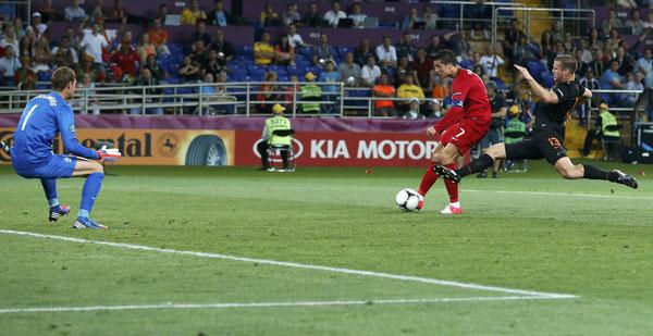 Video goles Portugal - Holanda; Alemania - Dinamarca