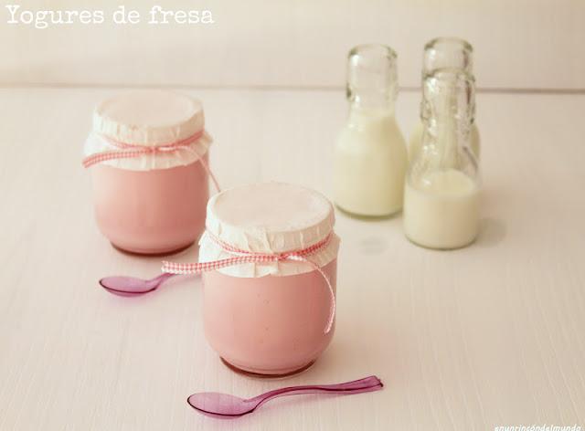 Yogures de fresa