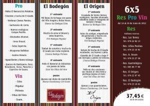 Res Pro Vin Huesca, en los mejores restaurantes