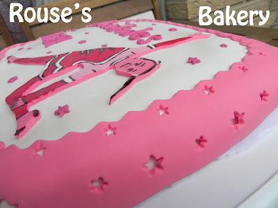 Tarta de cumpleaños para una gimnasta