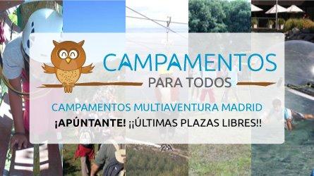 Campamentos MultiAventura con Inglés Madrid 2012