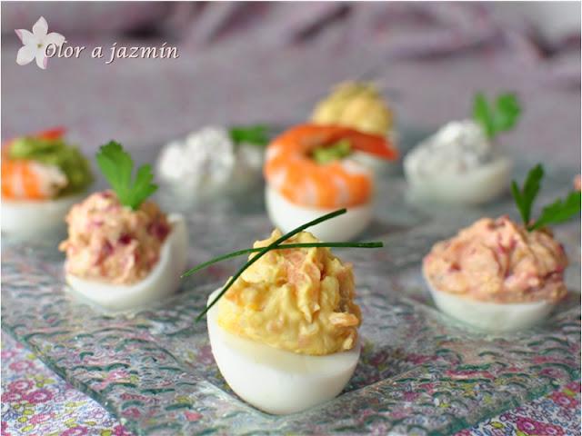 Huevos rellenos variados