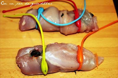 Pechuga de pollo rellena de salsa de setas