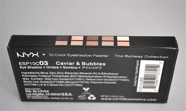 Caviar & Bubbles NYX´S PALETTE