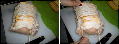 Milhojas de cerdo con crema de mostaza