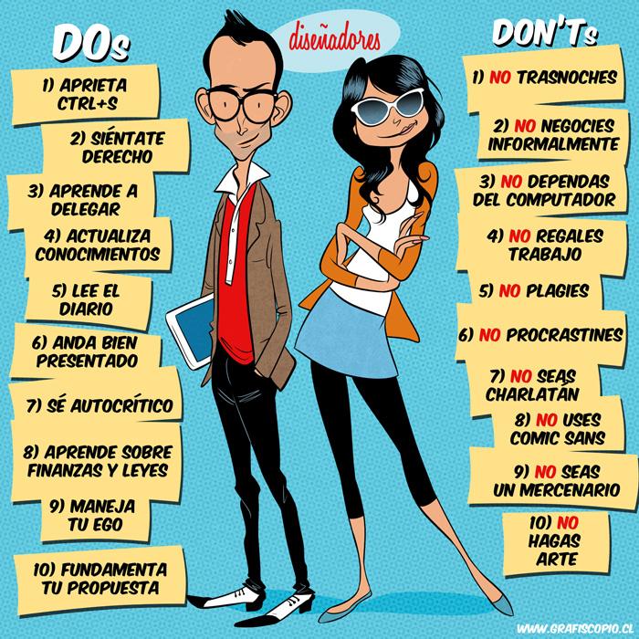 Do´s y Dont´s del diseñador (Infografía)