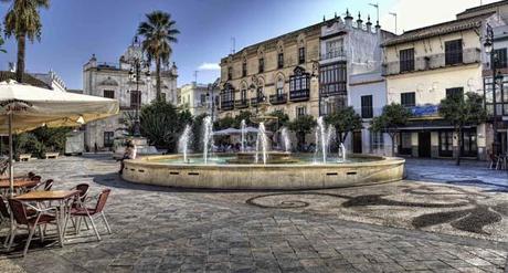 Sanlucar_Plaza del Cabildo. Las Carreras de Caballos en Sanlucar.