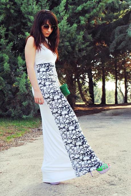 Look of the day: Partly marbled dress Maxidress_lovelystyle5