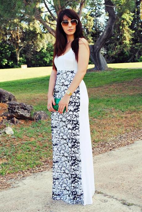 Look of the day: Partly marbled dress Maxidress_lovelystyle8