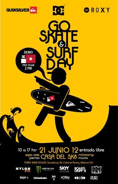 Save The Date: GO SKATE & SURF DAY‏