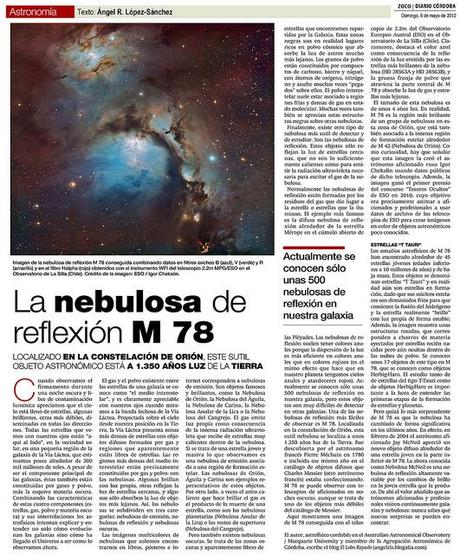 ZOCO Astronomía: La nebulosa de reflexión M 78
