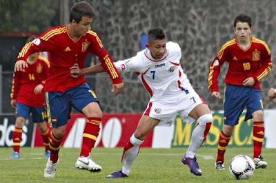 COPA MÉXICO DE NACIONES SUB-15, JORNADA 3: (ESPAÑA 4 COSTA RICA-1, A SEMIFINALES CONTRA COLOMBIA))