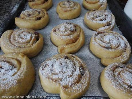 Chelsea Rolls. Rollos de caramelo. Bollos de Chelsea Chelsea Rolls. Rollos de caramelo. Bollos de Chelsea