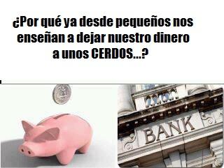 banqueros, cerdos