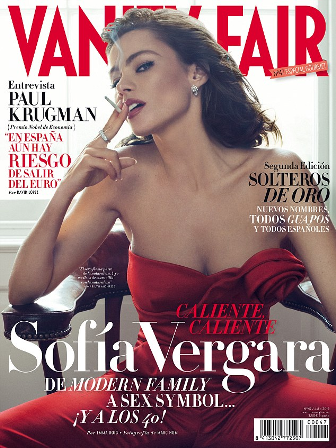 Sofía Vergara, impresionante en portada de Vanity Fair España, Julio 2012