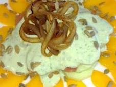 Ensalada pepino melocotón