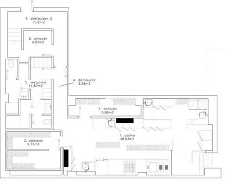 Os presentamos el resultado final de la reforma del restaurante Laredo, en Madrid