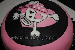 Rainbow cake para princesas piratas