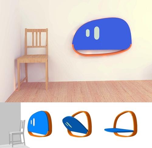 OK Cut, escritorio de pared para niños