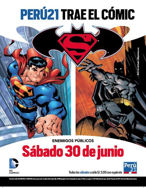 Cómic Superman y Batman: Enemigos Públicos  será presentado el 27 de junio en la BNP