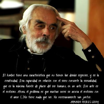 Armando Robles-Godoy reflexionando acerca de la creatividad y el amor
