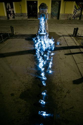 Arte con luces para pensar