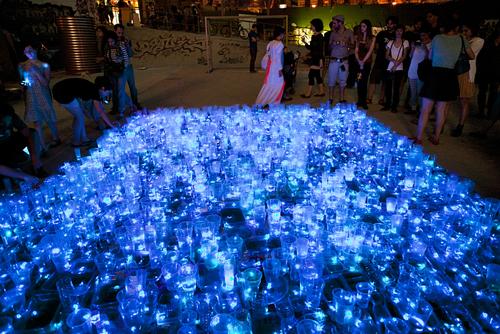 Arte con luces para pensar