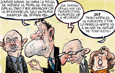 Rajoy, con la prima al cuello. Las “mujeres del carbón”, en el Senado, y lecciones y maestros humoristas.