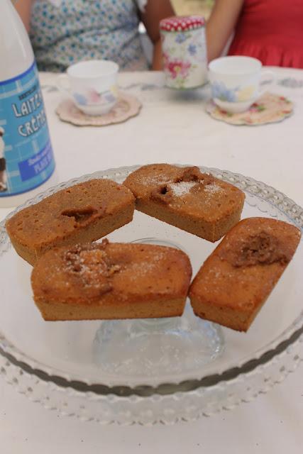 Financiers de dulce de leche