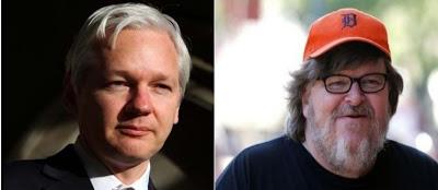 Michael Moore y decenas de intelectuales norteamericanos solicitan a Correa asilo para Assange [+ carta]