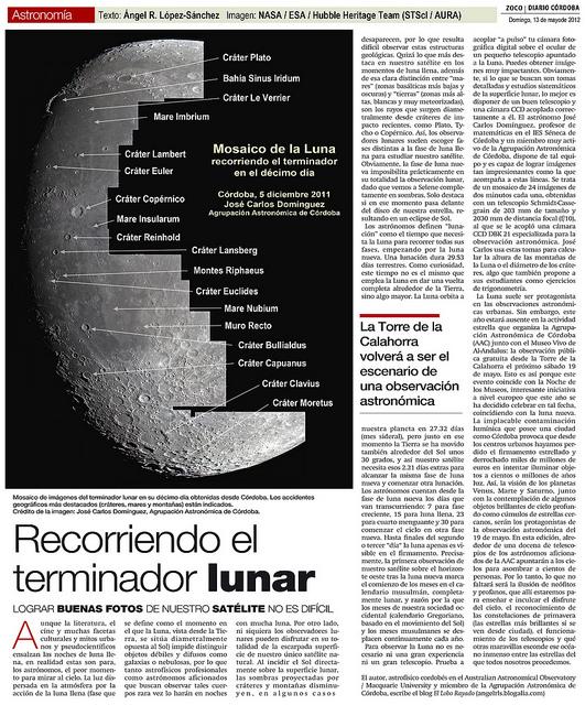 Zoco Astronomía: Recurriendo el Terminador Lunar