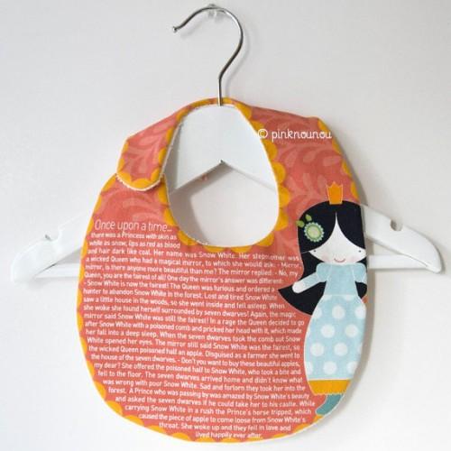 Snow White tale 500x500 Baby Bibs that tell a story